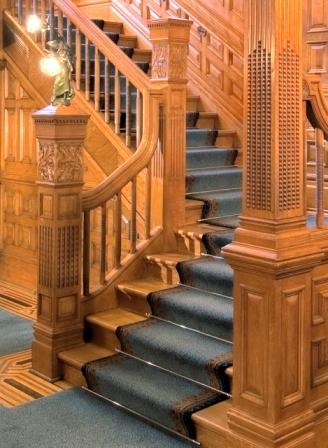 Craigdarroch Castle stair, Victoria, BC, Canada