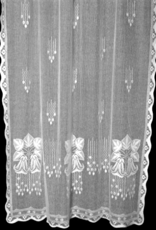 Wide Meadow Lily Curtain (Gathered)
