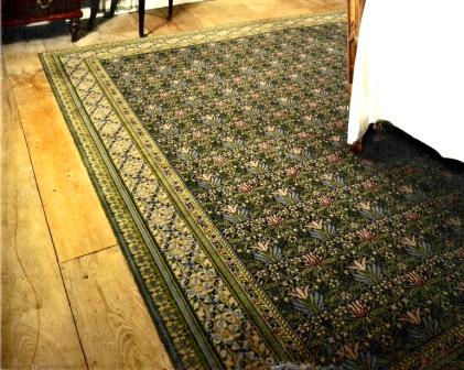 Tulip & Lily rug at Kelmscott Manor