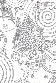 Candace Wheeler Carp fabric