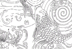 Candace Wheeler Carp fabric 2